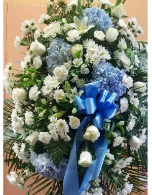 Spray-flowers-white-and-blue