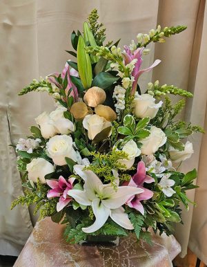 White Roses and Lilies