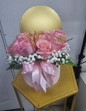 12 pink roses bouquet_new_get_well